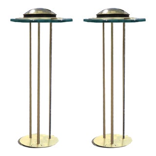 1987 Robert Sonneman for Kovacs Saturn L-710 Floor Lamps - A Pair For Sale