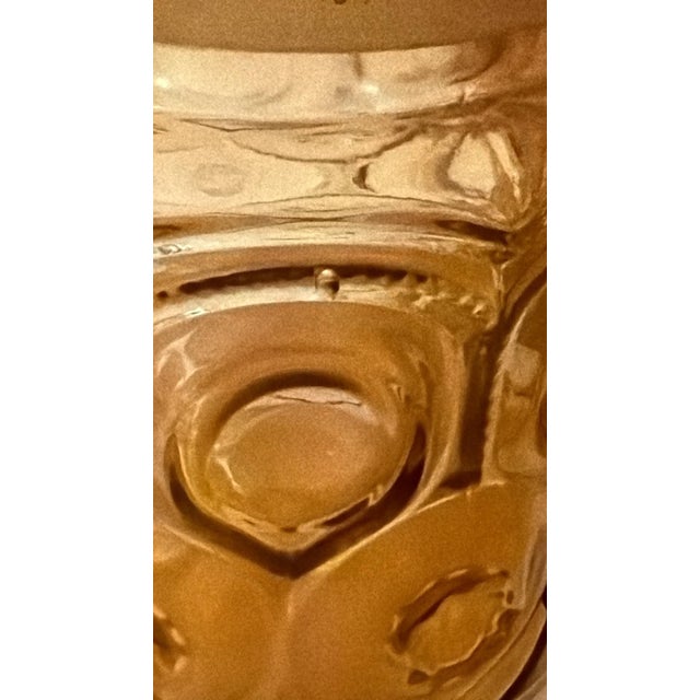1960s 1960s Mid-Century Modern Le Smith Moon & Star Amber Glass Cannister Graduated in Size Cottage - Set of 4 For Sale - Image 5 of 12