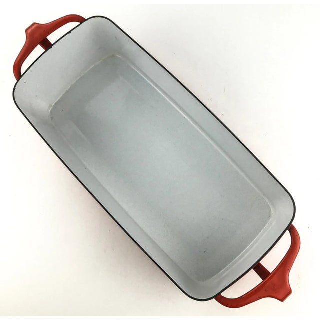 Dansk Designs Vintage Dansk Red Enamel Loaf Pan France For Sale - Image 4 of 12
