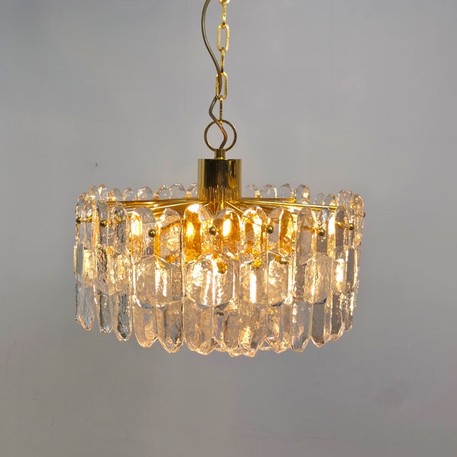 1970s Mid-Century Palazzo Light in Glass by Kalmar Franken, Austria, 1970s For Sale - Image 5 of 12