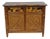 Chinese Chippendale Faux Bamboo Rattan Tortoiseshell Server Buffet Bar Cabinet For Sale