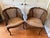 A pair of French Louis XV style , with their blend of cabriole legs and carved crests, suggest a style that draws from the...