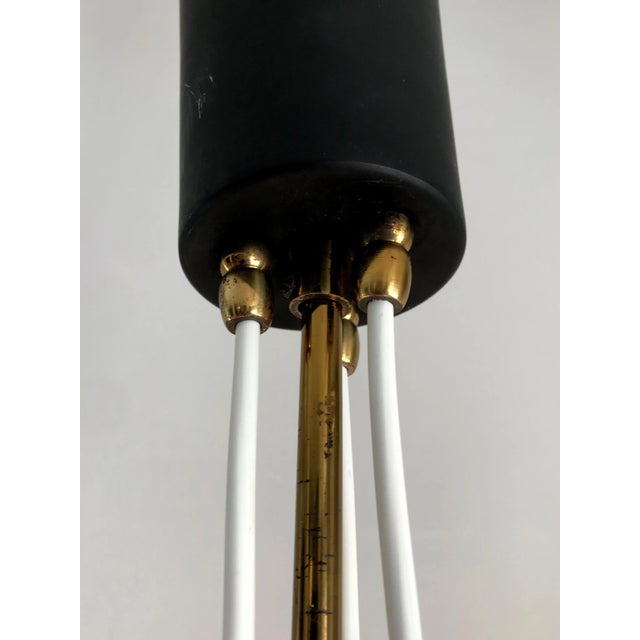 Italian Brass Model 1104 Chandelier from Stilnovo, 1950s For Sale - Image 9 of 10