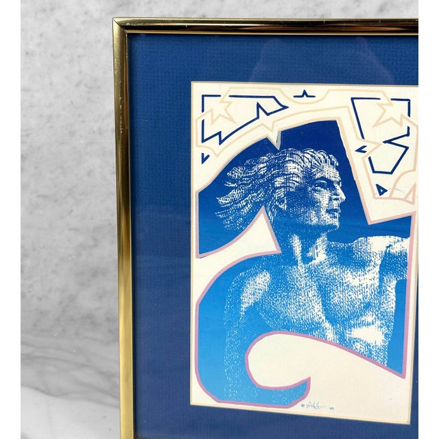Vintage Postmodern Realism Alexander the Great Lithograph by Barrie Tinkler For Sale - Image 9 of 10