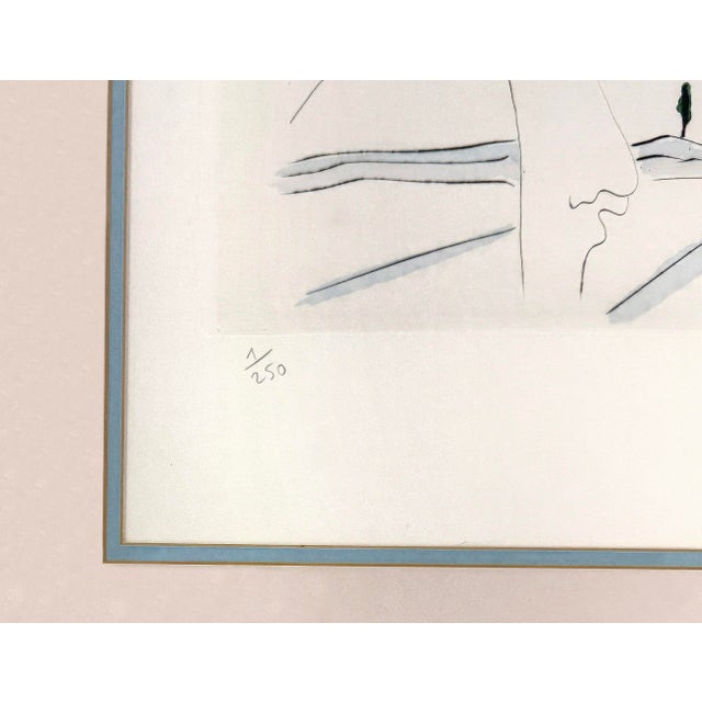 Surrealism Salvador Dalí, Diane De Poitiers (Rare Signed, Hand Colored Etching), 1974 For Sale - Image 3 of 3