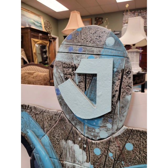 Wood 1980s Modern Wall Sculpture by Martha a Holt For Sale - Image 7 of 9