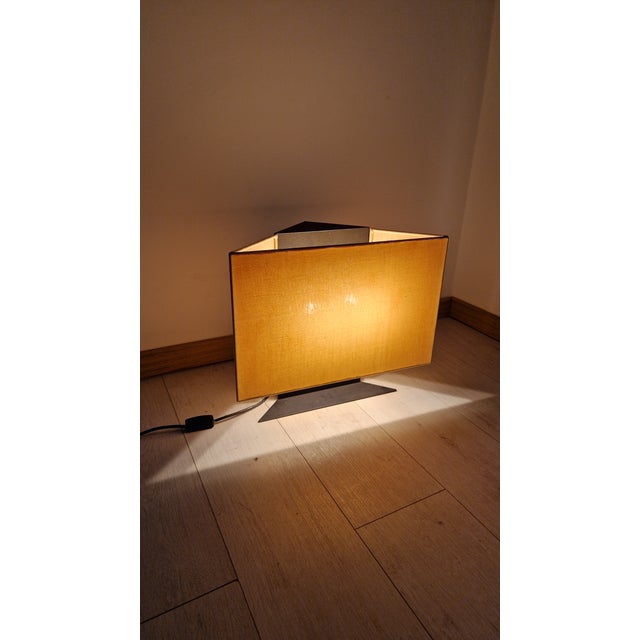 Metal Vintage Accademia Table Lamp in Metal and Canvas by Cini Boeri for Artemide, 1970s For Sale - Image 7 of 18