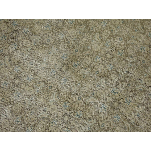Brown Antique Zabihi Collection Persian Tabriz Room Rug - 9'11" x 12'9" For Sale - Image 8 of 12