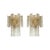 Hammered Strips Listelli Murano Glass Wall Sconces by Simoeng, Set of 2 For Sale - Image 13 of 14