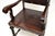 Antique Portuguese Embossed Leather and Walnut Dining Chairs, 1880, Set of 6 For Sale - Image 13 of 17