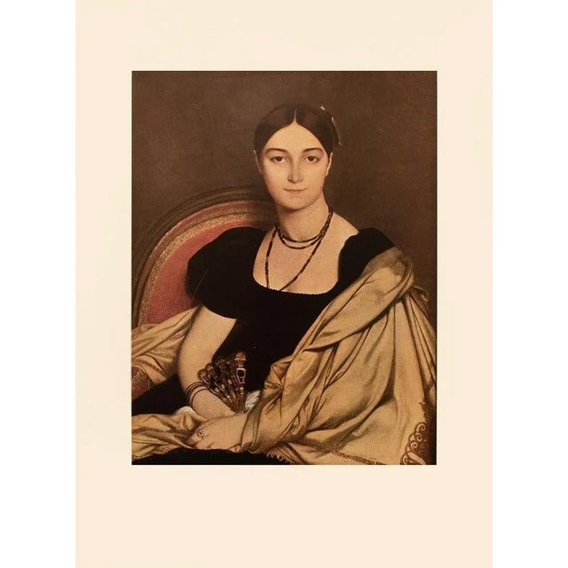 Paper 1951 After Ingres "Madame Devauçey", First Edition Parisian Photogravure For Sale - Image 7 of 8