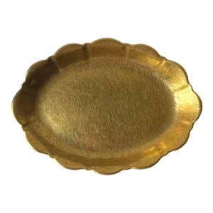 Gold Porcelain Jewelry Dish