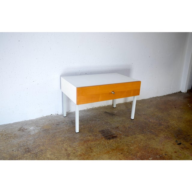 Brown Vintage Bedside Table from Elco, 1970s For Sale - Image 8 of 8