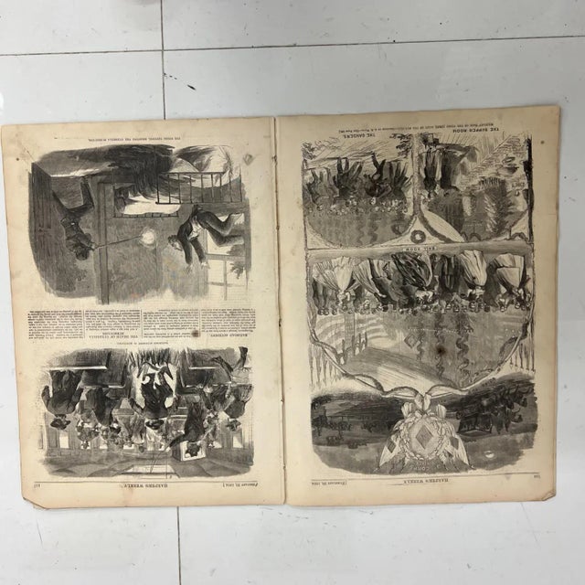 Black Vintage 1864 Harper's Weekly Journal of Civilization New York For Sale - Image 8 of 12