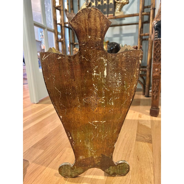 Mid 20th Century Mid 20th Century Italian Giltwood Florentine Magazine Holder For Sale - Image 5 of 11