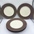 The Dansk Fluted Flamestone Brown dinner plates are an iconic mid-century modern set designed by Jens Harald Quistgaard...