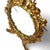 Victorian Antique Gilt Metal Floral Form Dresser Mirror C1880 For Sale - Image 3 of 9