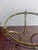 Hollywood Regency Brass Swan & Glass Accent Table For Sale - Image 12 of 12