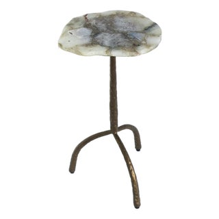 Agate Side Drinks Table Organic Modern Style For Sale