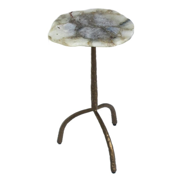 Agate Side Drinks Table Organic Modern Style For Sale