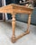 Large oak farmhouse table dating from the late 19th century. With its elegant turned legs, molded apron, and long top...