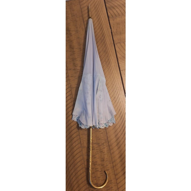 Vintage Mid-Century Parisian G. Gaspar "Pur Nylon" Double-Layer Parasol / Umbrella For Sale In Tampa - Image 6 of 6