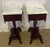 Antique American Empire Style Mahogany Lyre Parlor Tables With Distinct Italian Marble Tops - A Pair For Sale - Image 4 of 10