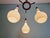 Scandinavian Chandelier in Teak and White Satin Glass, 1960s For Sale - Image 11 of 14