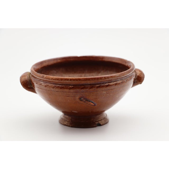 Rustic European A Earthenware Porringer, Portugal, 18th Century For Sale - Image 3 of 12