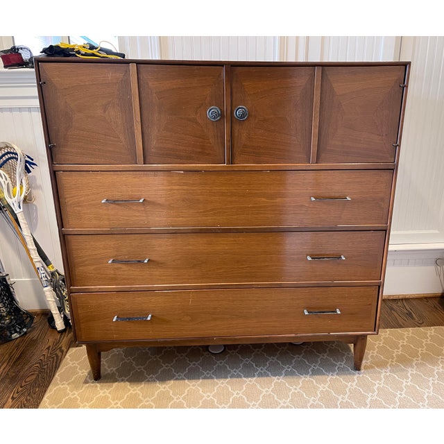 Mid-Century Modern Detroit Furniture Distribution Co. Tall Dresser
