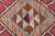 Textile Vintage Turkish Oushak Handmade Wool Cotton Pink Runner Rug For Sale - Image 7 of 10