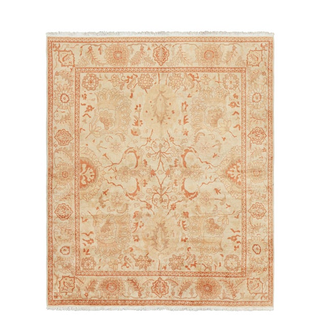 Rug & Kilim’s Persian Mahal Style Rug With Medallions and Floral Patterns For Sale
