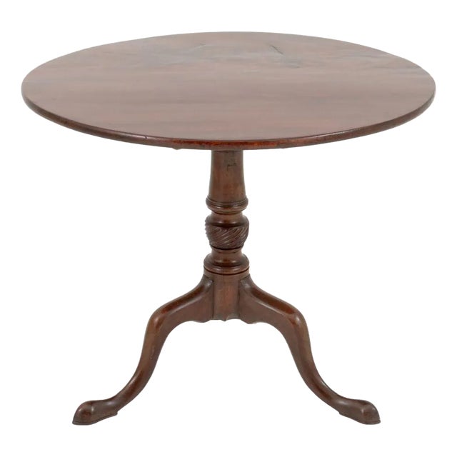 George III Mahogany Tripod Table For Sale