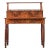 Dimensions: 43 ⅛” H x 38 ¼” W x 18 ¼” D A petite mahogany and leather-top writing desk from France, circa 1840, ready to...