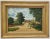 Early 20th Century "Country Road Landscape W/ Figures" Oil Painting by H. Mallett For Sale - Image 9 of 9