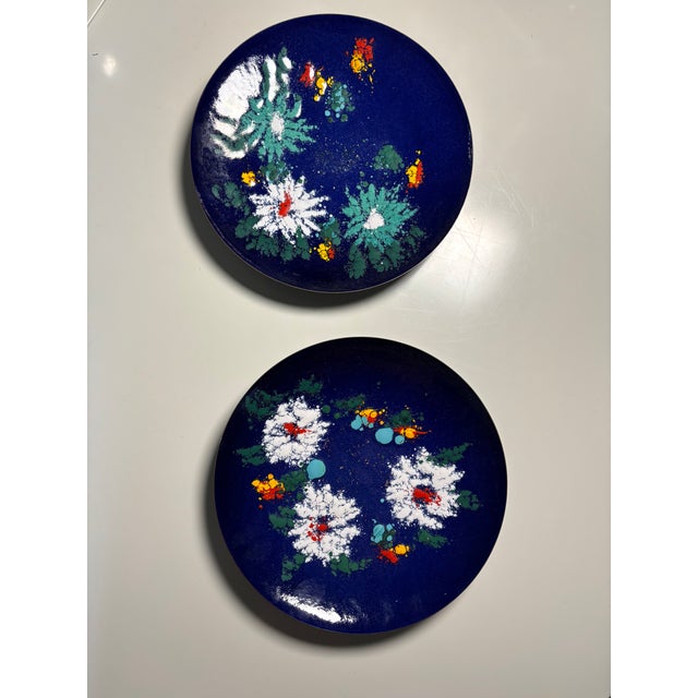 Vintage German Enamelled Bowls from Fischland, 1960s, Set of 2 For Sale - Image 3 of 7