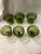 Steve Bartlett 1960s Set of 6 Bartlett Collins Bull’s-Eye CANEManhattan, Crystal, Avocado, Green Glass, Low Sherbet Dishes For Sale - Image 4 of 4