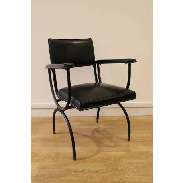 Desk and Armchair by Jacques Adnet, 1950s, Set of 2 For Sale - Image 11 of 18