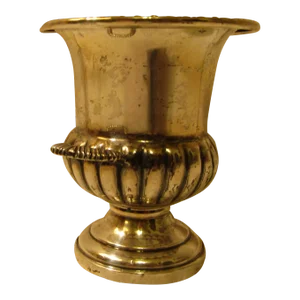 Gadroon Footed Cigarette Urn Fred Hirsch Sterling Silver 1930s