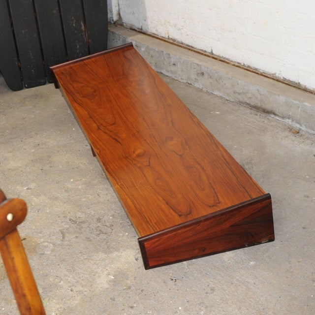 Vintage Wooden Floating Wall Console, 1960s For Sale - Image 6 of 8