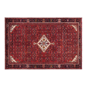 Antique Red Medallion Runner Rug Hand-Knotted Wool Rug – 5.10 X 10.3