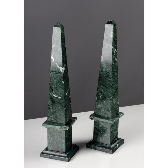 Italian Decorative Obelisks, Set of 2 For Sale - Image 3 of 5