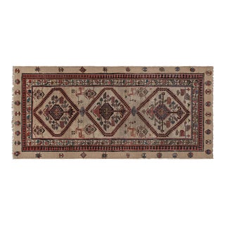 Authentic Persian Handmade Wool Runner For Sale