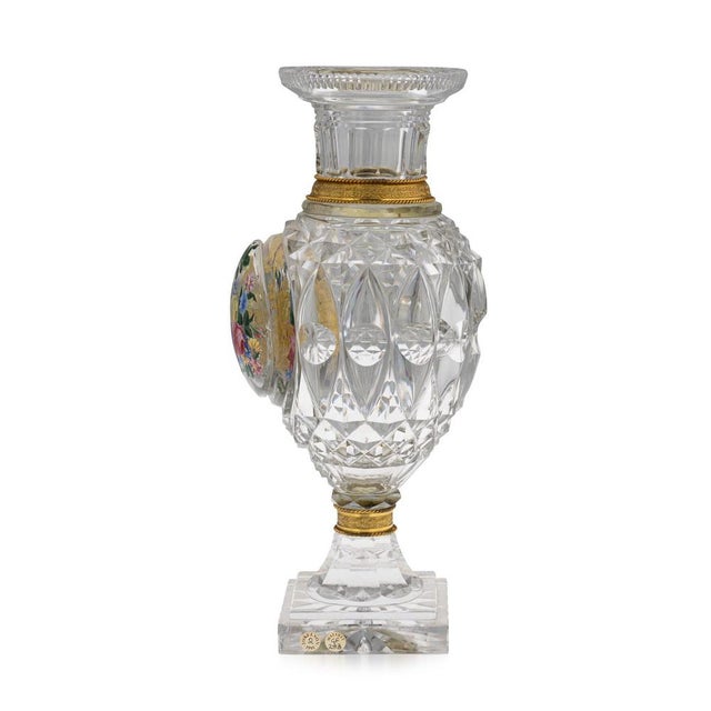 Antique French Baccarat and Ormolu Mounted the Jokelson Vases, 1830, Set of 2 For Sale - Image 9 of 18