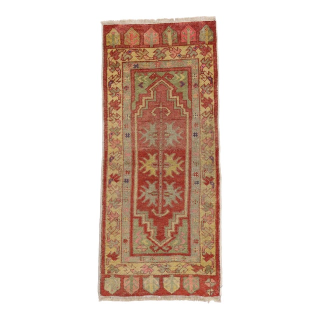 Vintage Turkish Yastik Rug - 01'06 X 03'05 For Sale