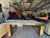 1970s French Modern Brass and Travertine Dining Table For Sale - Image 14 of 18