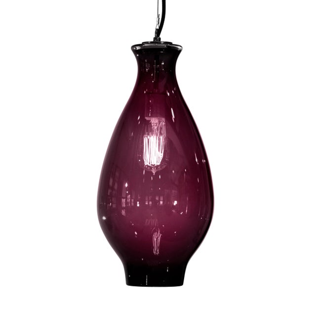 Not Yet Made - Made To Order Iris Pendant Light from the Versuvius Collection in Lilac For Sale - Image 5 of 5