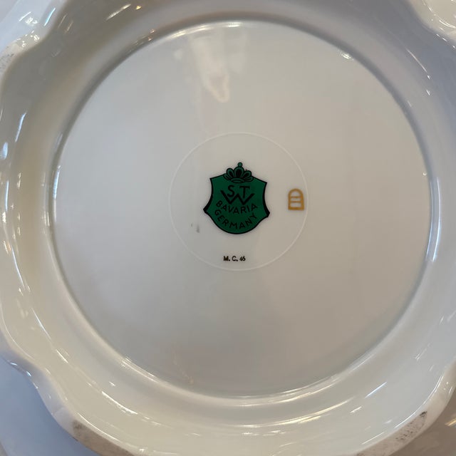 Ceramic STW Bavaria Germany Dinner Plate For Sale - Image 7 of 8