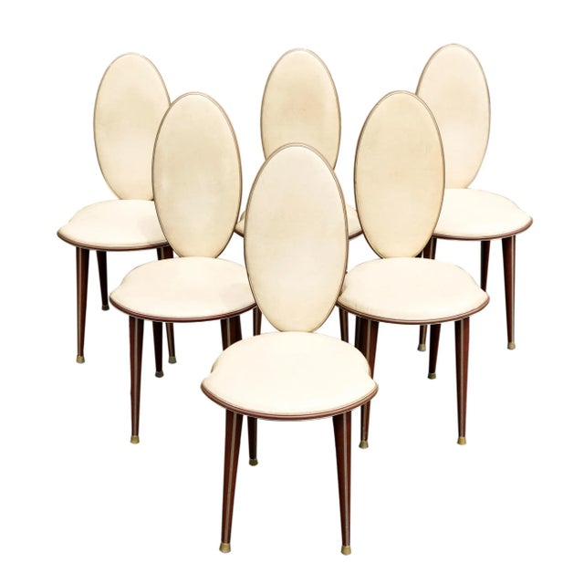 Mid-Century Modern Mid-Century Modern Dining Table & Six Chairs by Umberto Mascagni, Italian, 1950 For Sale - Image 3 of 13