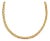 Roberto Coin Necklace 18k Yellow Gold 6mm Silk Weave Flex Style Collar For Sale